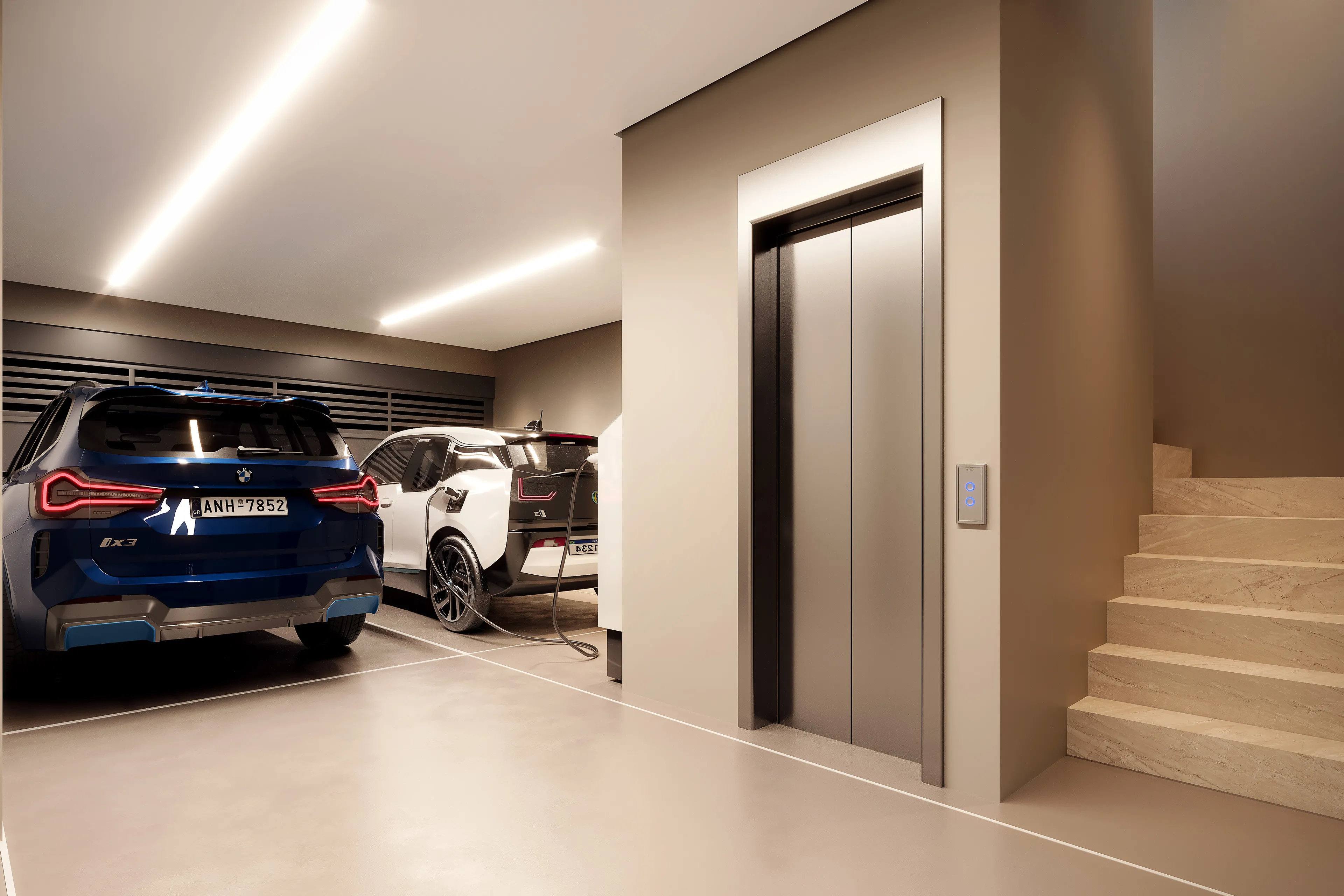Perspectiva Ilustrada da Garagem